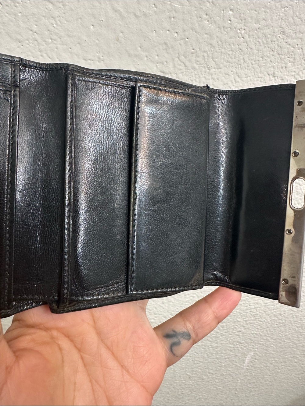Salvatore Ferragamo Black Leather Wallet - Picture 9 of 12
